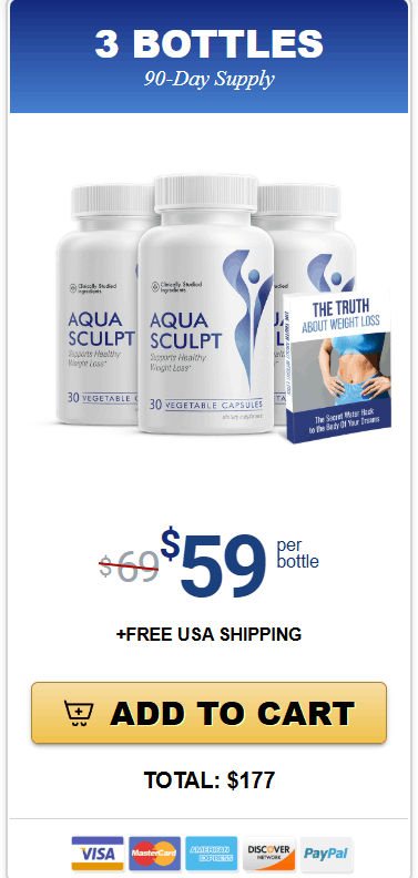 Aqua Sculpt 3 Bottle Popular Pack - $59 per bottle